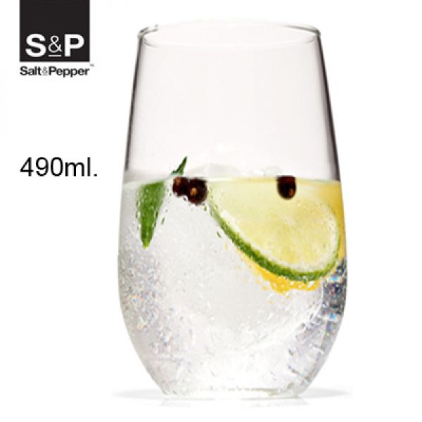 GIN TONIC - Salt & Pepper 6 high ball gin tonic glazen 490 ml.