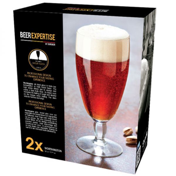 Beer Expertise - 2 Worthington bierglazen 32 cl.