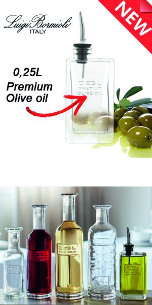 Luigi Italia - Oliefles in glas 0,25L - Premium olive oil