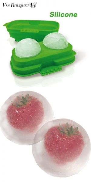 GIN TONIC - Silicone vorm voor 2 fantastische ice balls van Ø 5 cm