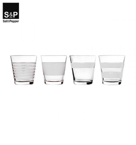 Salt & Pepper Drinkglas set/4 Stripeless wit