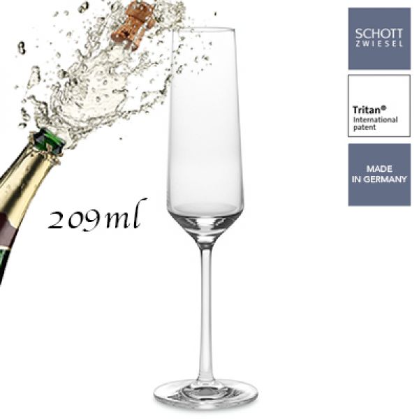 Schott Zwiesel 6 fluitglazen / champagneglazen Pure 209 ml