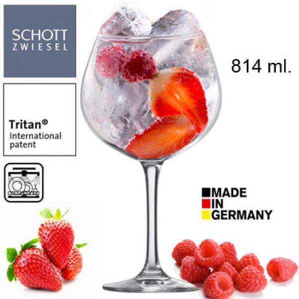 GIN TONIC - 6 Schott Zwiesel gin tonic glazen 814ml.