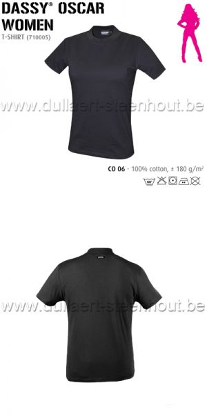 DASSY® Oscar Women (710005) T-shirt / zwart