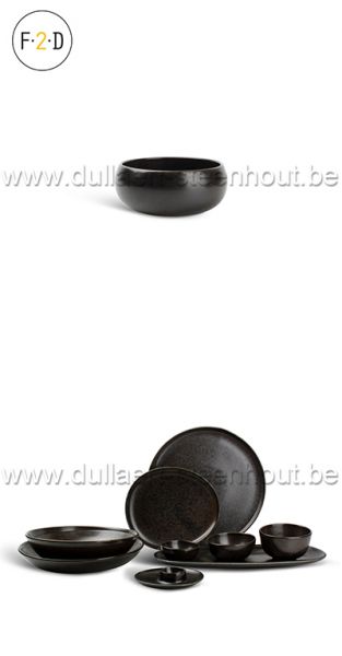 F2D Kom bolvorm 14xH6.5cm zwart Ceres