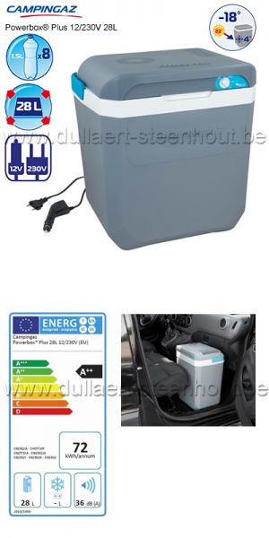 Campingaz - Powerbox® Plus 12/230V 28L  Stevige koelbox met elektrische-koeltechniek