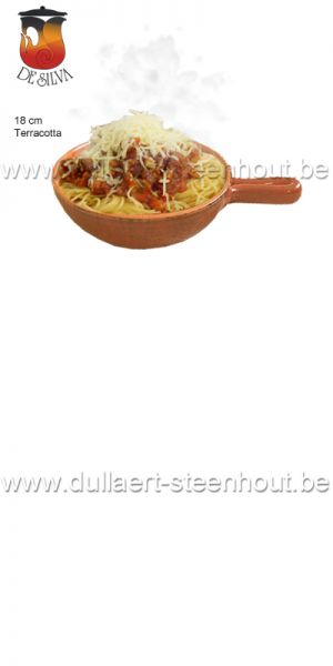 TERRE DE UMBRIA -  Authentiek terracotta spaghettibord met steel 18 cm