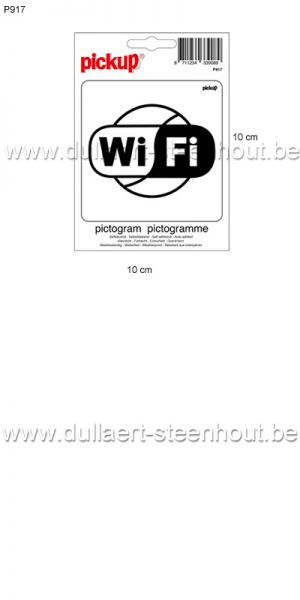 Pickup - Pictogram sticker WIFI 10x10cm - P917