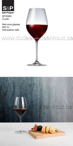 S&P CUVEE - Set van 6 rode wijnglazen - SP30960