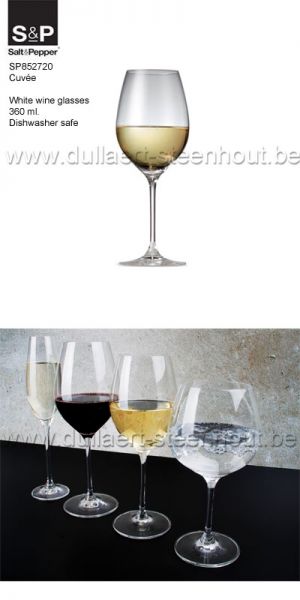 S&P CUVEE - Set van 6 witte wijnglazen klein model - 852720