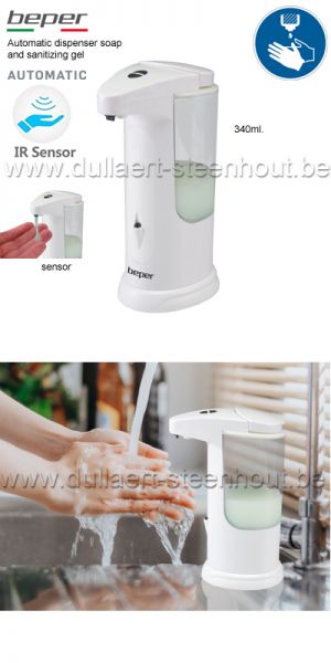 Beper - Automatische dispenser voor alcoholgel / zeep - P201UTP004 