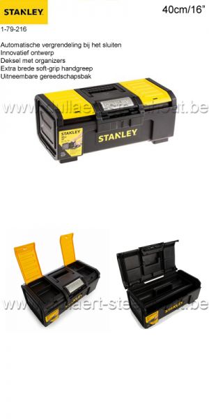 Stanley® Gereedschapskoffer met Automatische Vergrendeling - 1-79-216