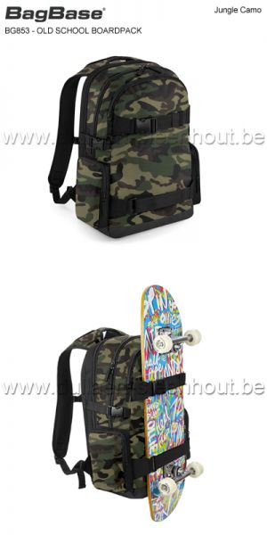 Bag base BG853 - OLD SCHOOL BOARDPACK / Camouflage rugzak
