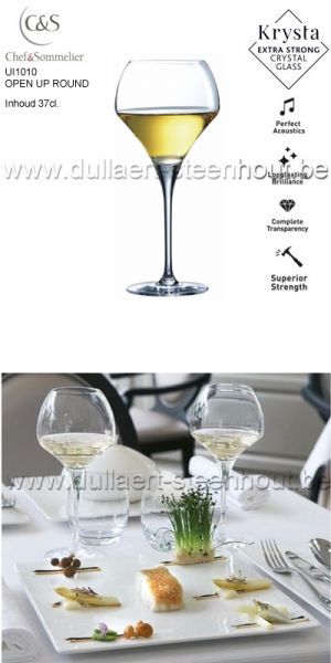 Chef & Sommelier 6 WijnglaZEN CRYSTALL GLASS Open Up 370 ml