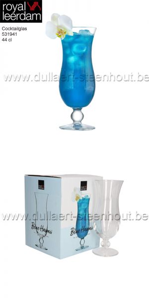 Royal Leerdam Cocktailglas 44cl Blue Hawai 4 stuks