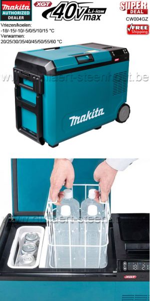 Makita XGT CW004GZ Vries- /koelbox met verwarmfunctie 29 L geschikt voor 18 of 40 V accu 