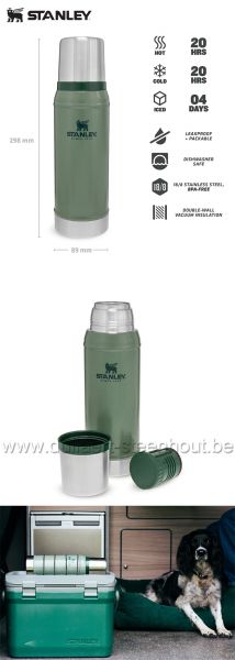Stanley Classic Legendary Thermos Green| 0,75L