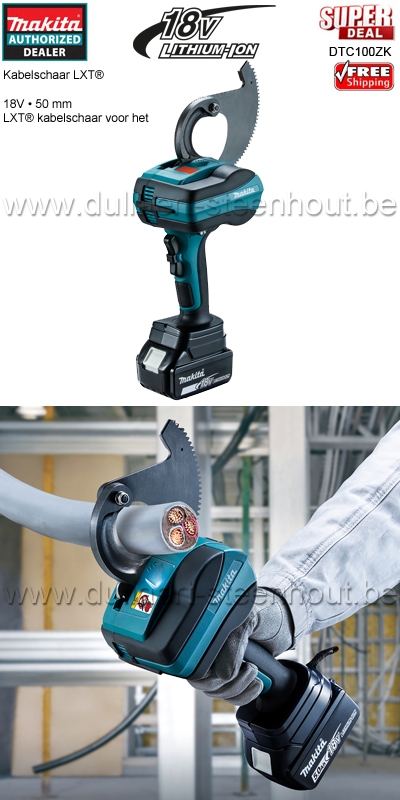 Makita 18V accu kabelschaar LXT® DTC100ZK - zonder lader / zonder accu