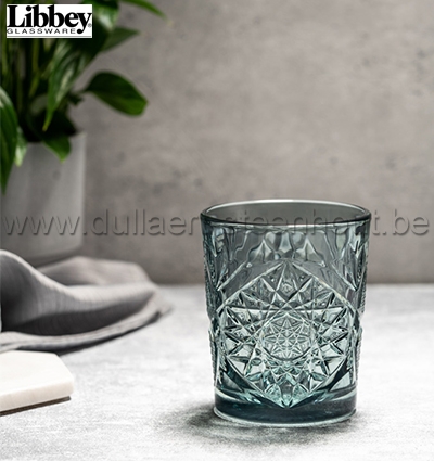 Libbey glassware - Hobstar glas blauw 35cl