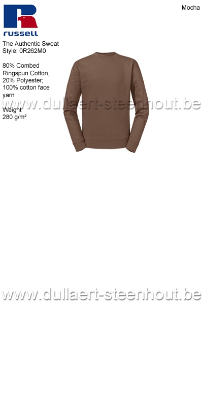 Russell The Authentic Sweat 0R262M0 sweater / werksweater - Mocha